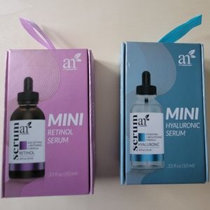 Artnaturals mini serums, Retinol and Hyaluronic